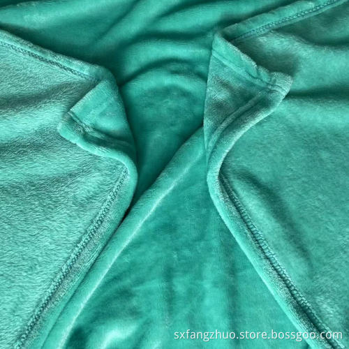 fashion soft solid embroidery logo flannel fleece blanket